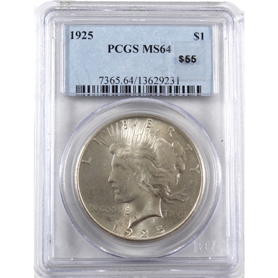 1925 USA Dollar PCGS Certified MS-64