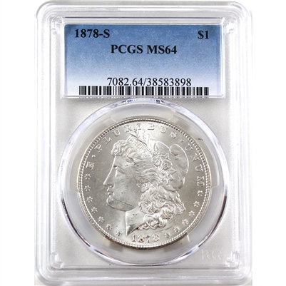 1878 S USA Dollar PCGS Certified MS-64
