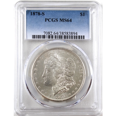 1878 S USA Dollar PCGS Certified MS-64