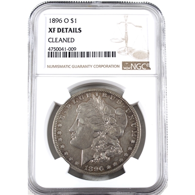 1896 O USA Dollar NGC Certified XF Details (cleaned)