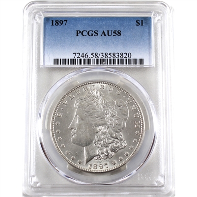 1897 USA Dollar PCGS Certified AU-58