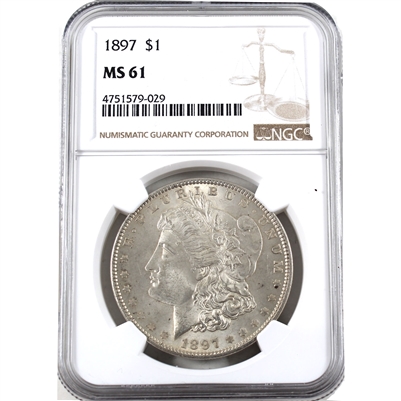 1897 USA Dollar NGC Certified MS-61
