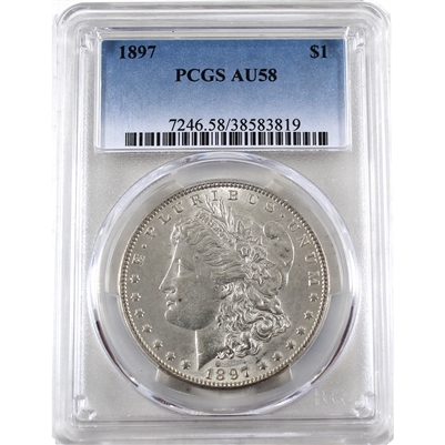 1897 USA Dollar PCGS Certified AU-58