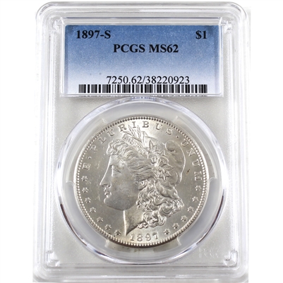 1897 S USA Dollar PCGS Certified MS-62