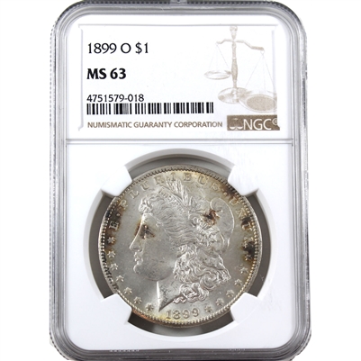 1899 O USA Dollar NGC Certified MS-63 (Spots)