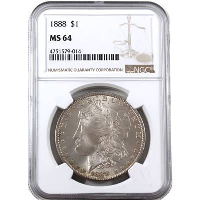 1888 USA Dollar NGC Certified MS-64