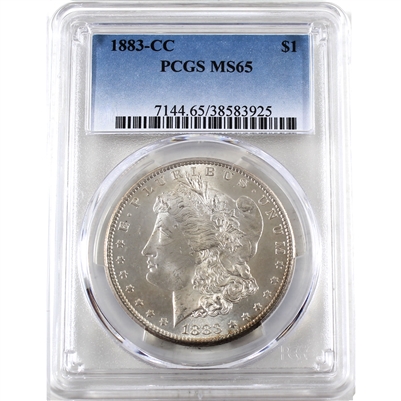 1883 CC USA Dollar PCGS Certified MS-65