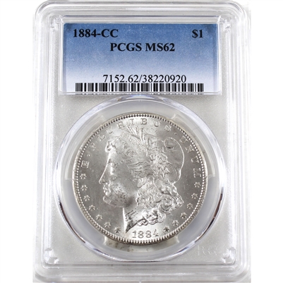 1884 CC USA Dollar PCGS Certified MS-62