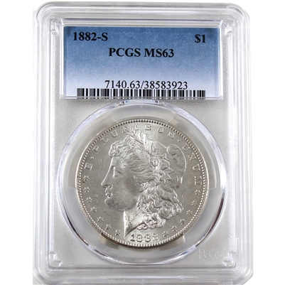 1882 S USA Dollar PCGS Certified MS-63