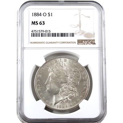 1884 O USA Dollar NGC Certified MS-63