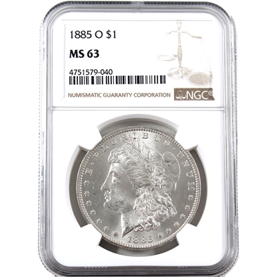 1885 O USA Dollar NGC Certified MS-63