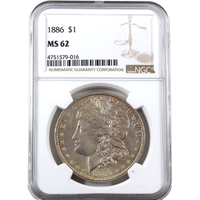 1886 USA Dollar NGC Certified MS-62