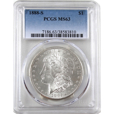 1888 S USA Dollar PCGS Certified MS-63