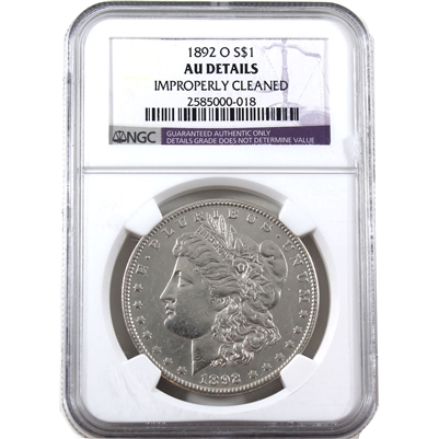 1892 O USA Dollar NGC Certified AU Details (cleaned)