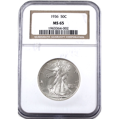 1936 USA Half Dollar NGC Certified MS-65