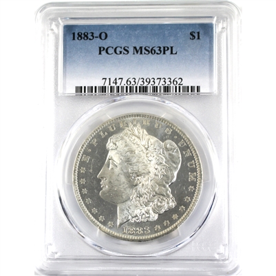 1883O USA Dollar PCGS Certified MS-63PL