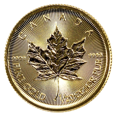 2016 Canada $1 1/20oz .9999 Gold Maple Leaf (No Tax)