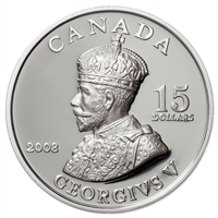 2008 Canada $15 Vignettes of Royalty - King George V Sterling Silver (#3)