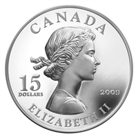 RDC 2009 Canada $15 Vignettes of Royalty Series - Queen Elizabeth II (scratched capsule)