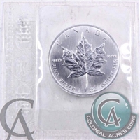 1991 Canada 1oz Silver Maple Leaf SEALED (No Tax) May be lightly toned