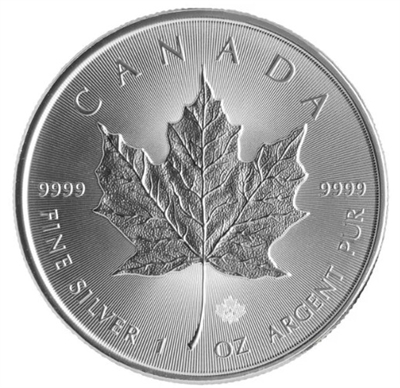 2019 Canada $5 1oz. Silver Maple Leaf