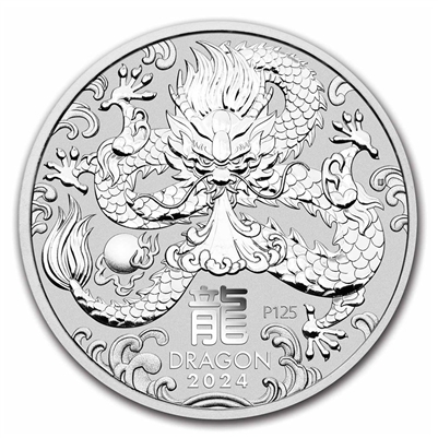 2023 Australia $1 Lunar Year of the Dragon 1oz. .9999 Silver (No Tax)