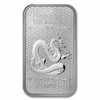 2024 Year of the Dragon (Series 2) 1oz .999 Silver Bar (No Tax)