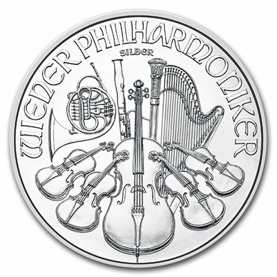 2024 Austria 1.5 Euros Philharmonic 1oz. .999 Silver (No Tax)