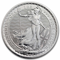2024 Great Britain 2-Pound Britannia 1oz. .999 Silver (No Tax) - King Charles III