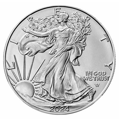 2024 United States $1 American Eagle 1oz. .999 Silver (No Tax)