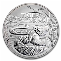 2024 Australia $1 Tiger Snake BU 1oz. .999 Fine Silver (No Tax)