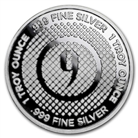 9Fine Mint Diamond Pattern 1oz. .999 Silver Round (No Tax)