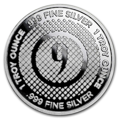 9Fine Mint Diamond Pattern 1oz. .999 Silver Round (No Tax)