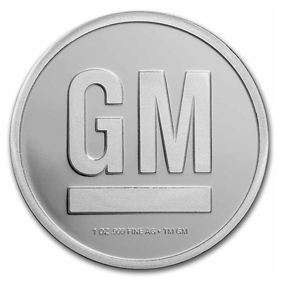 General Motors Logo (1967-2021) 1oz  .999 Silver Round (No Tax) Impaired