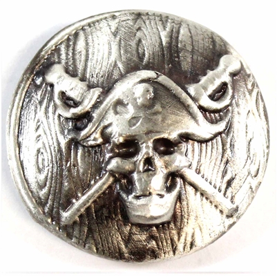 Beaver Bullion Pirate Skull and Crossed Swords 2oz .999 Fine Silver Round (No Tax)
