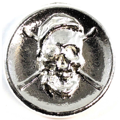 Beaver Bullion Pirate with Patch Over Eye 2oz. .999 Fine Silver Round (No Tax)