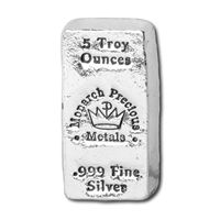 Monarch Hand Poured 5oz .999 Silver Bar (No Tax)