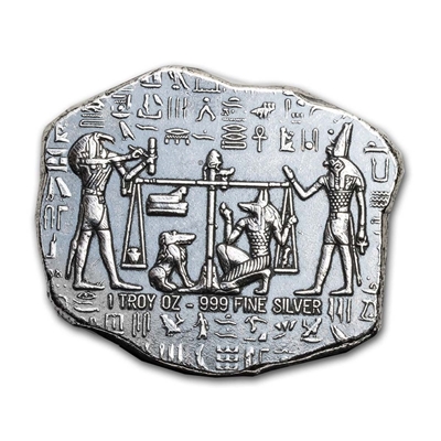 Monarch Egyptian Anubis Relic 1oz .999 Fine Silver Bar (No Tax)