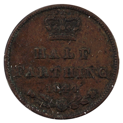 Great Britain 1844 1/2 Farthing Very Fine (VF-20)