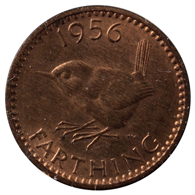 Great Britain 1956 Farthing Brilliant Uncirculated (MS-63)