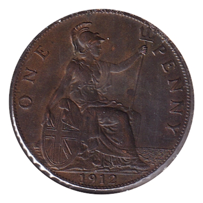Great Britain 1912 Penny UNC (MS-60) $