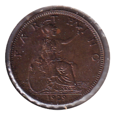 Great Britain 1929 Farthing UNC+ (MS-62)