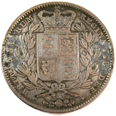 Great Britain 1845 Crown VF-EF (VF-30) Impaired (L)