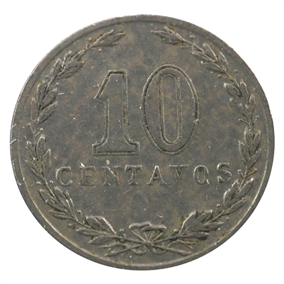 Argentina 1913 R Top 3 10 Centavos VF-EF (VF-30)