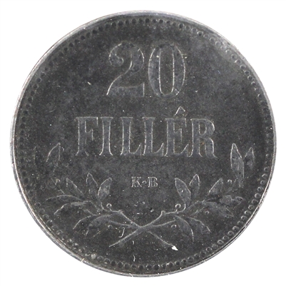 Hungary 1918 20 Filler Extra Fine (EF-40)