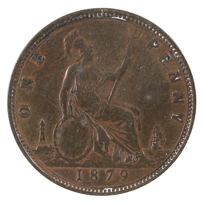 Great Britain 1879 Penny Very Fine (VF-20)
