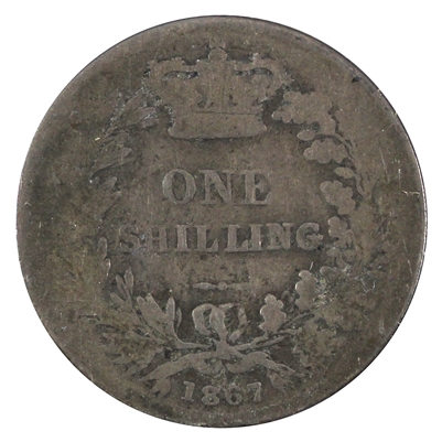 Great Britain 1867 Shilling Good (G-4)
