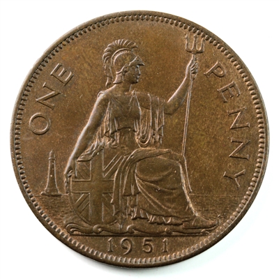 Great Britain 1951 Penny UNC+ (MS-62) $