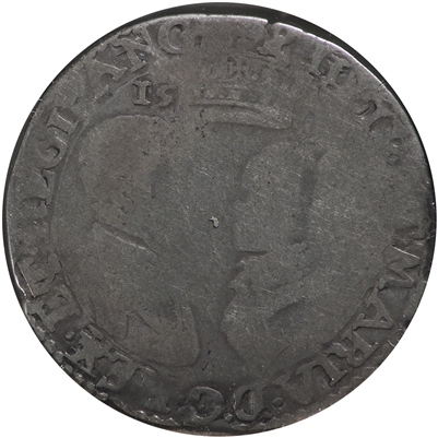 Great Britain 1554-1555 Philip and Mary Shilling Very Good (VG-8) $