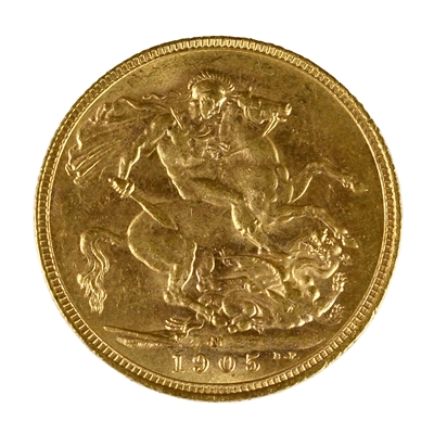 Australia 1905M Gold Sovereign Uncirculated (MS-60)